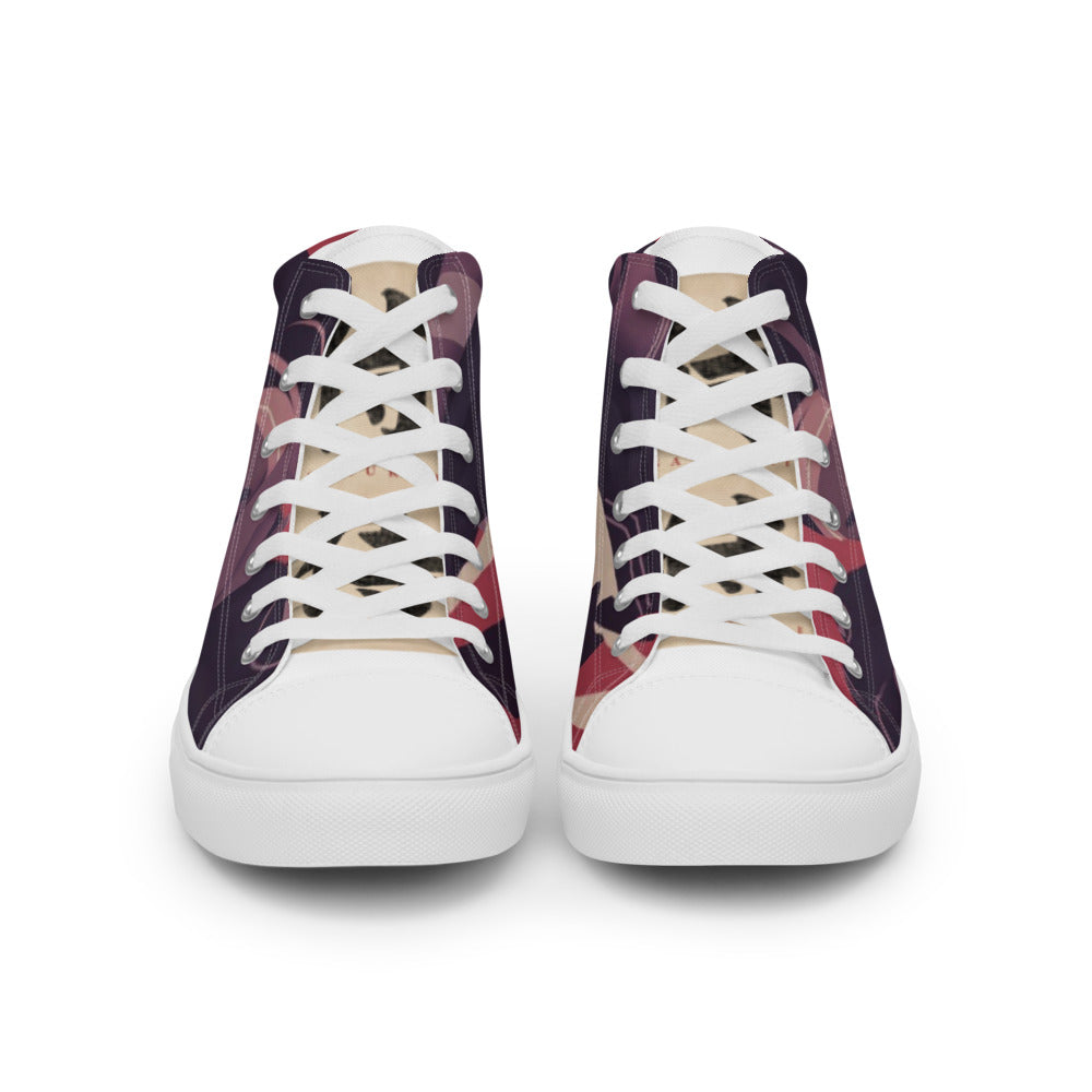 Men’s high top canvas shoes