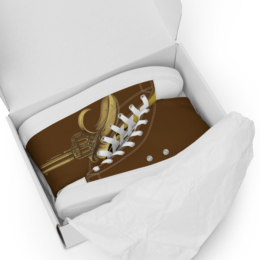 Men’s high top canvas shoes