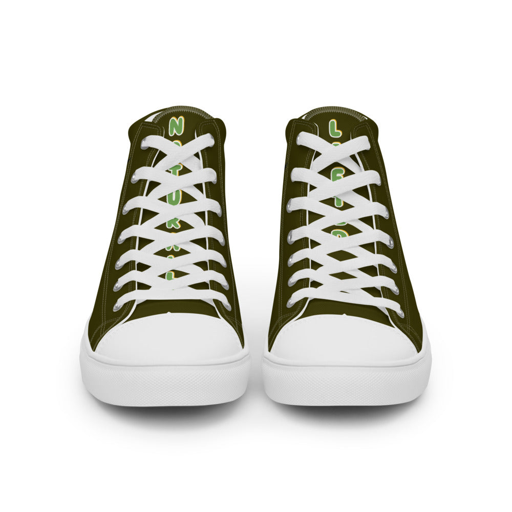 Men’s high top canvas shoes