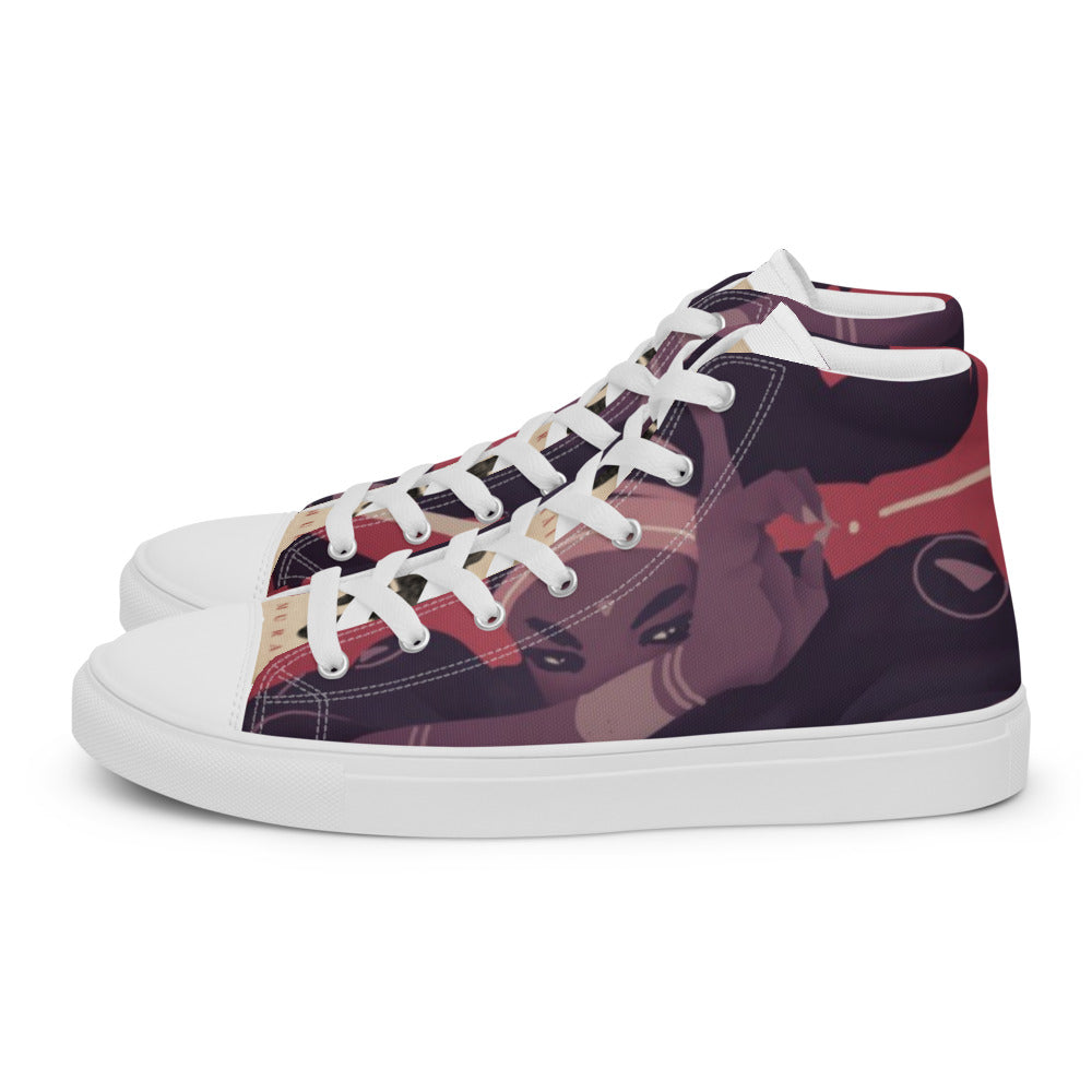 Men’s high top canvas shoes