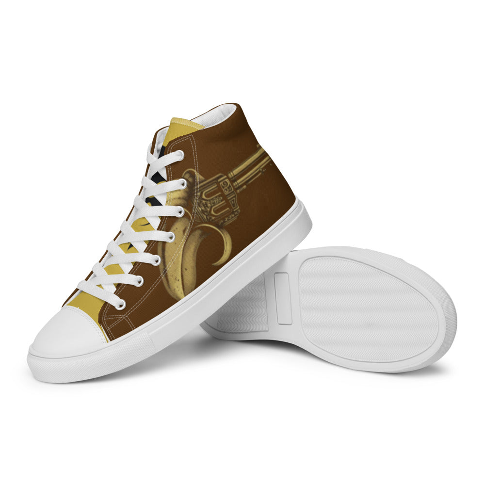 Men’s high top canvas shoes