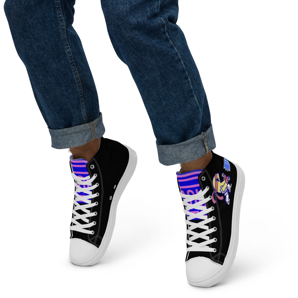 Men’s high top canvas shoes