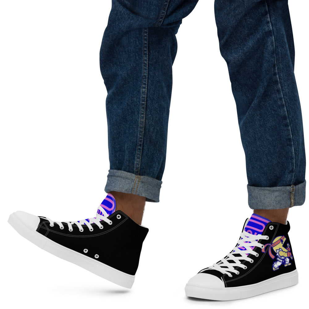 Men’s high top canvas shoes