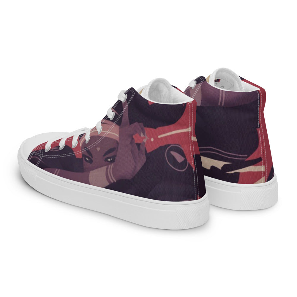 Men’s high top canvas shoes