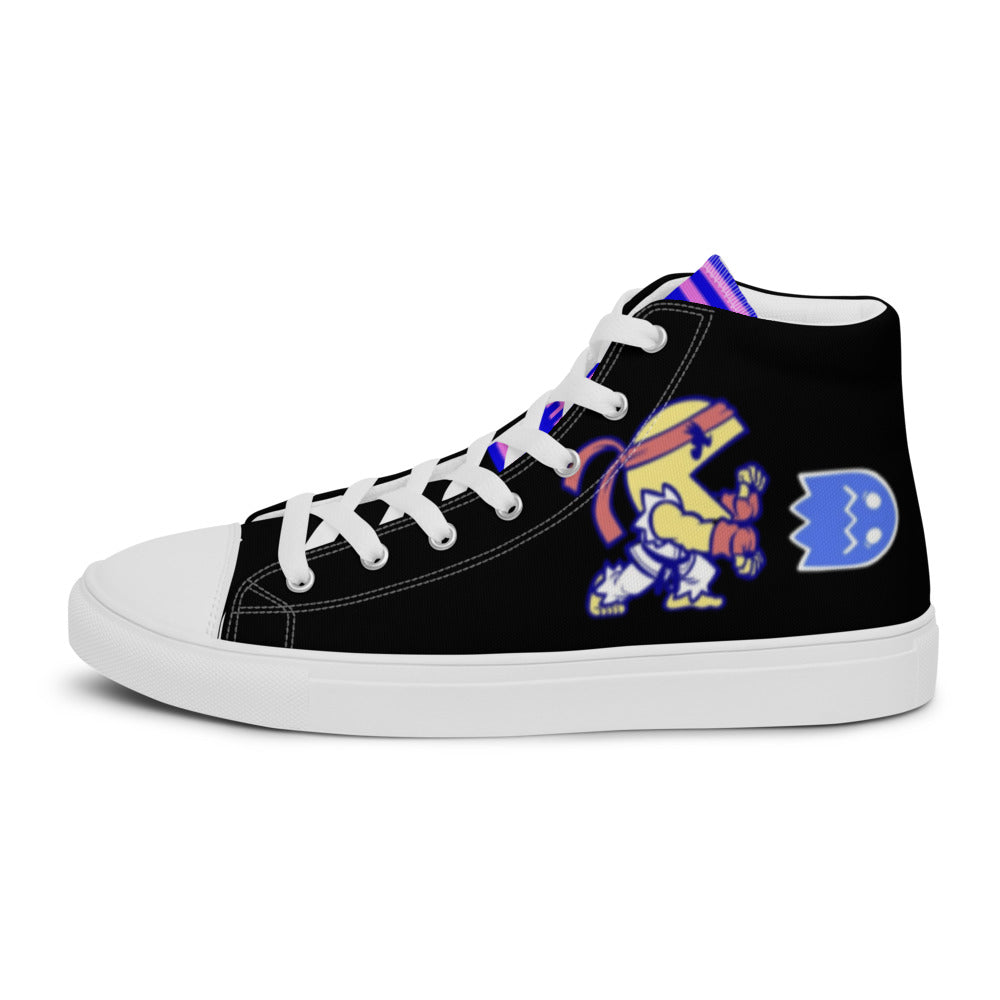 Men’s high top canvas shoes