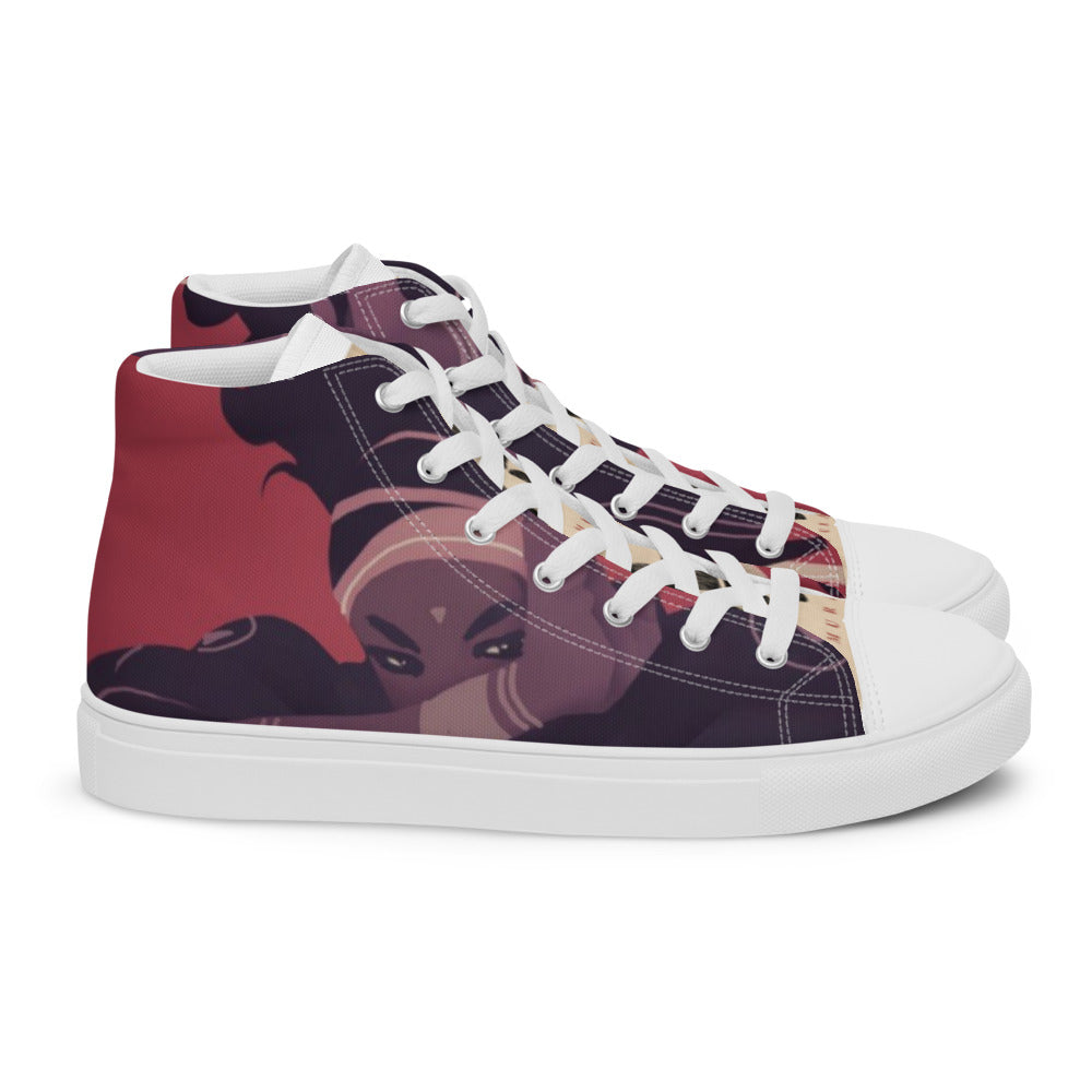 Men’s high top canvas shoes