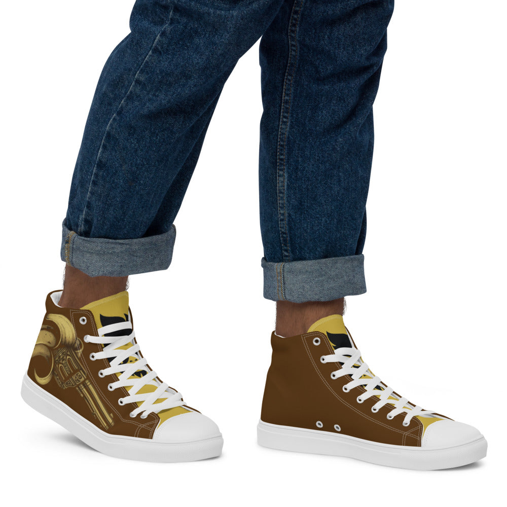 Men’s high top canvas shoes