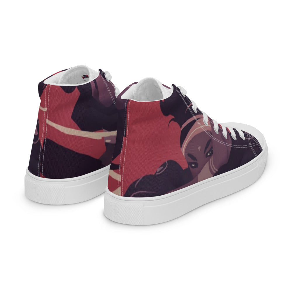 Men’s high top canvas shoes