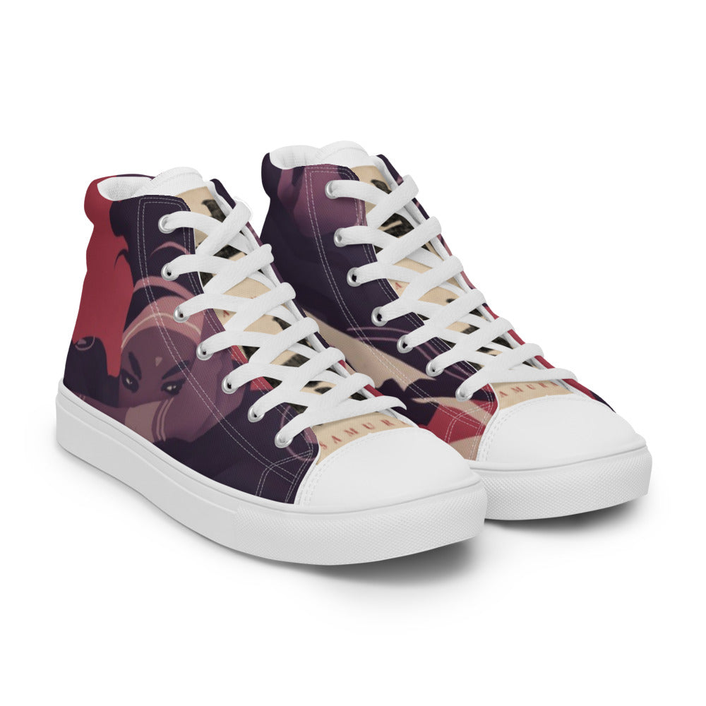 Men’s high top canvas shoes