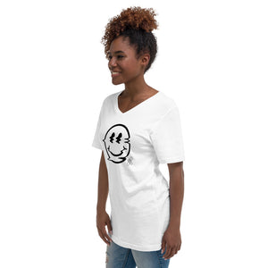 Unisex Short Sleeve V-Neck T-Shirt