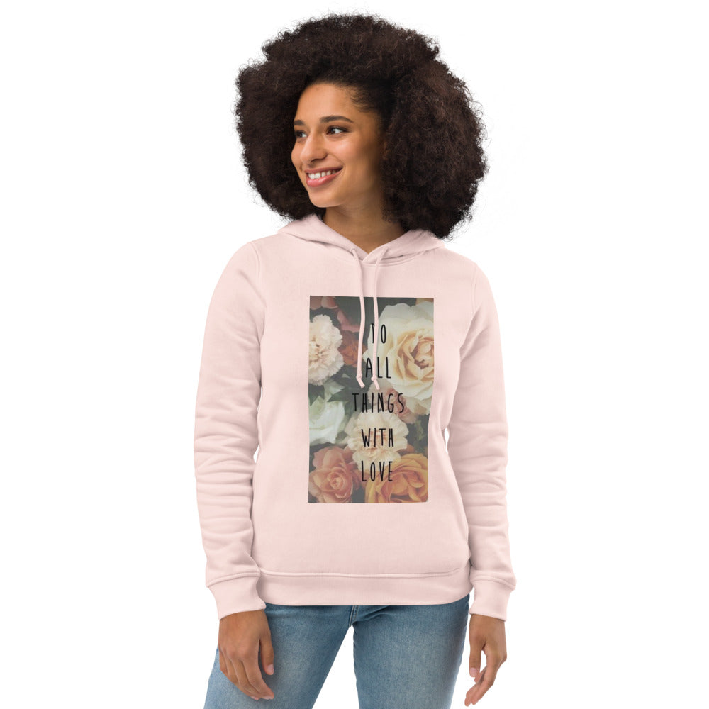 Women's eco fitted hoodie