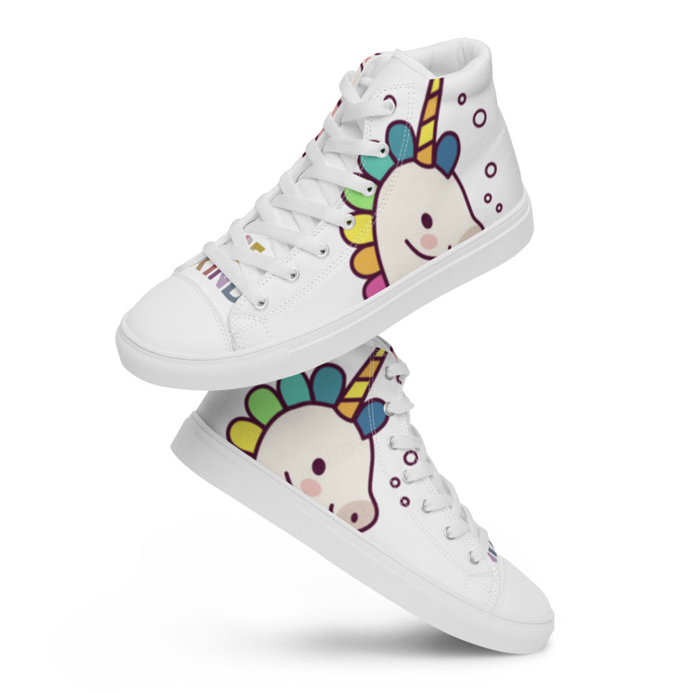 Women’s high top canvas shoes