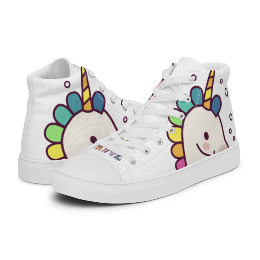 Women’s high top canvas shoes