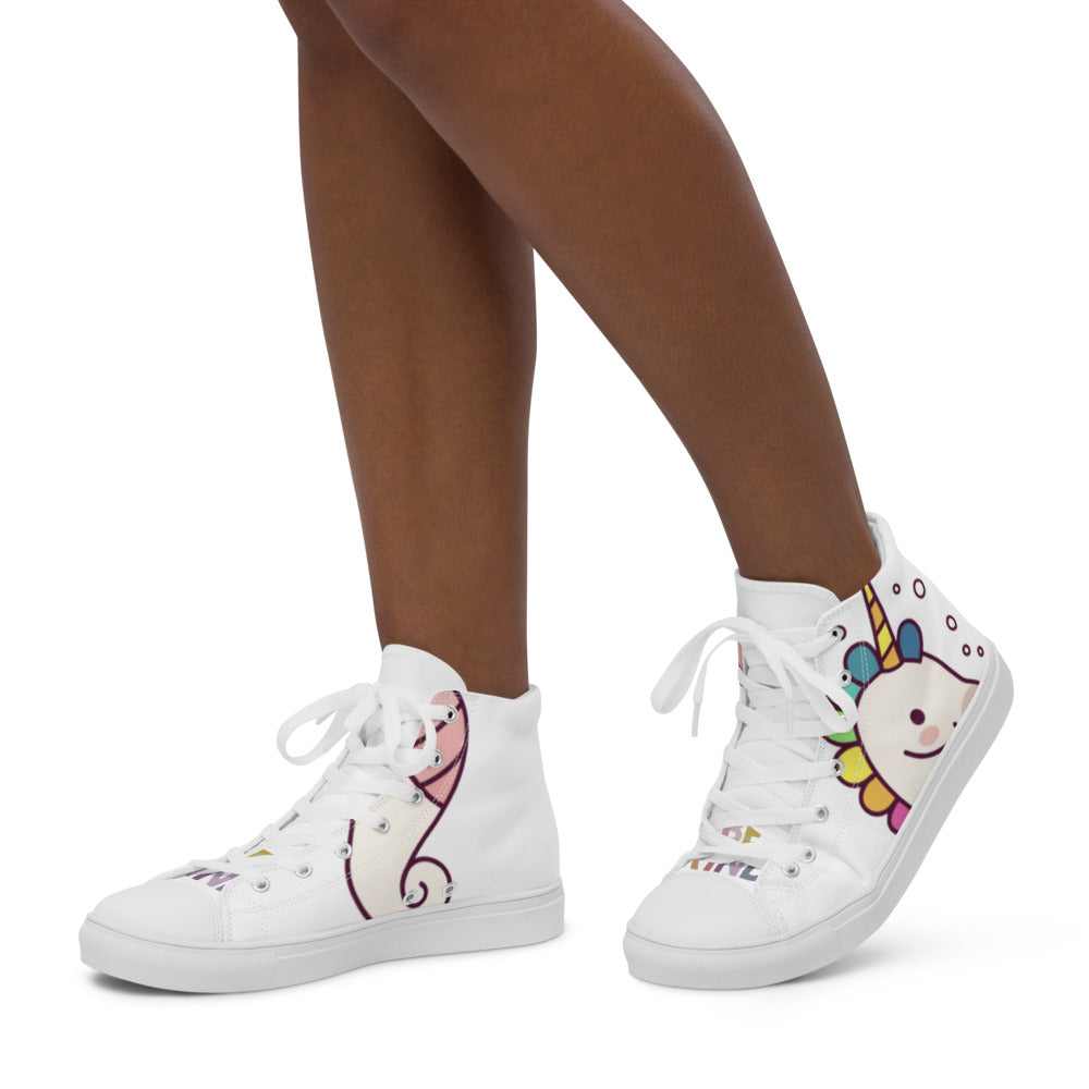 Women’s high top canvas shoes